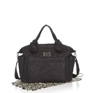 Marc by Marc Jacobs Black Quilted Nylon Tote Bag Shoulder Handbag Babybag